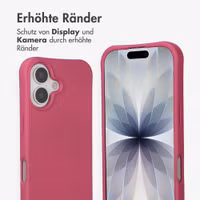 imoshion Color Backcover mit abnehmbarem Handykette und MagSafe Apple iPhone 17 - Raspberry