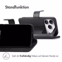 imoshion Luxuriöse Klapphülle Apple iPhone 18 Pro Max / 17 Pro Max - Schwarz