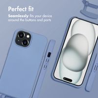 imoshion Color Backcover mit abnehmbarem Handykette und MagSafe Apple iPhone 15 - Ash Blue
