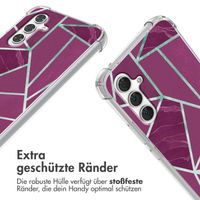 imoshion Design Hülle mit Band Samsung Galaxy A54 (5G) - Bordeaux Graphic