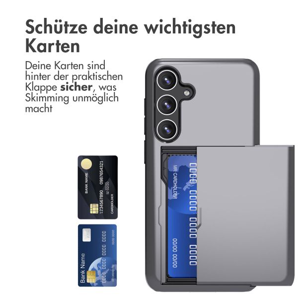 imoshion Backcover mit Kartenfach für das Samsung Galaxy S24 Plus - Grau