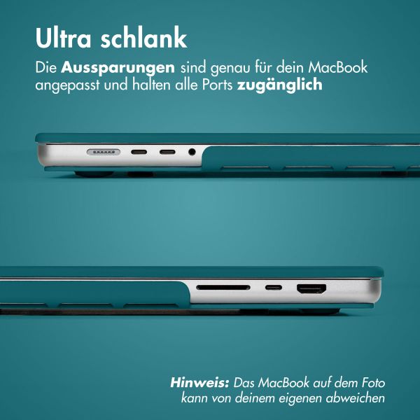 imoshion Hard Cover für das MacBook Pro 14 Zoll (2021 / 2023 M3 chip / 2024 M4 chip) - A2442 / A2779 / A2918 / A3112 / A3185 / A3401 - Petrol Green