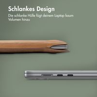 Accezz Leather Laptop Hülle Apple MacBook 15 Zoll - Laptop Sleeve - Cognac