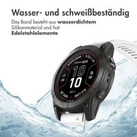 imoshion QuickFit® Silikonarmband - 26 mm Garmin Watch Anschluss - Weiß