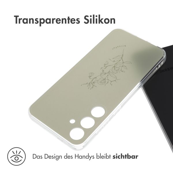 imoshion Design Hülle Samsung Galaxy S24 Plus - Floral Green