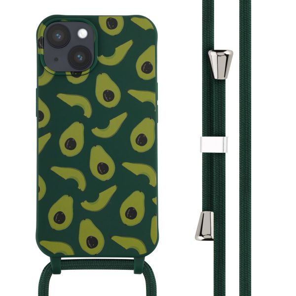 imoshion Silikonhülle design mit Band für das iPhone 14 - Avocado Green