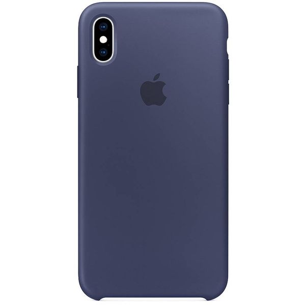 Apple Silikoncase Dunkelblau für das iPhone Xs Max