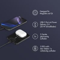 Accezz Kevlar Powerbank 5.000 mAh - MagSafe und Qi - Schwarz