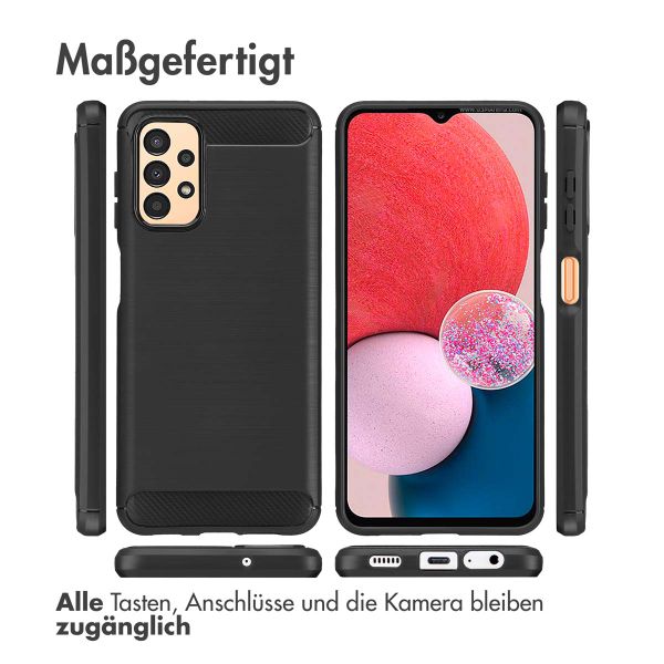 imoshion Brushed Back Cover für das Samsung Galaxy A13 (4G) - Schwarz