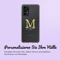 Personalisierte Hülle mit Buchstaben Samsung Galaxy A53 - Transparent