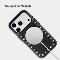 Selencia Studs Backcover mit MagSafe Apple iPhone 17 Pro - Velvet Black