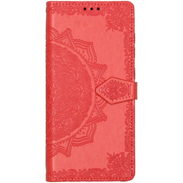 Mandala Klapphülle für das Samsung Galaxy A71 - Rot