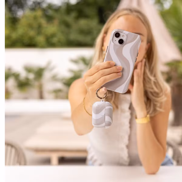 Selencia Vivid Rückabdeckung mit MagSafe Apple iPhone Air - Desert Waves Beige