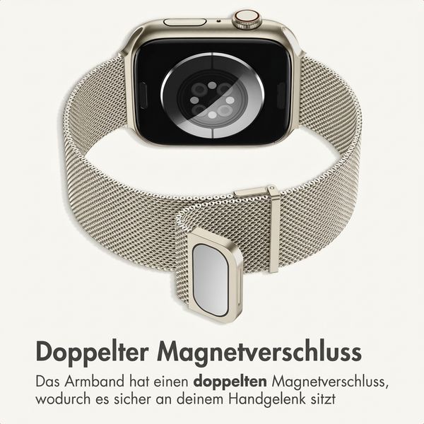 imoshion Mailändische Magnetarmband für Apple Watch | 38/40/41/42 mm - Starlight