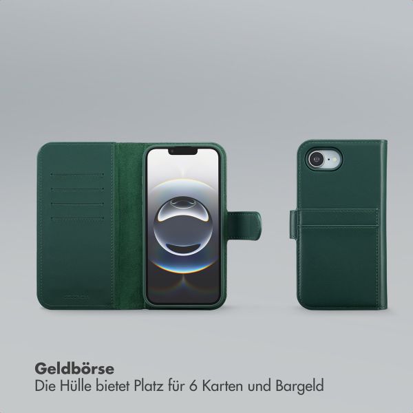 Selencia Olyn Abnehmbare Bookcase mit MagSafe Apple iPhone 16e - Grün