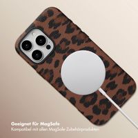 Selencia Sabi Backcover Leopardenmuster mit MagSafe Apple iPhone 16 Pro Max - Mocha Brown