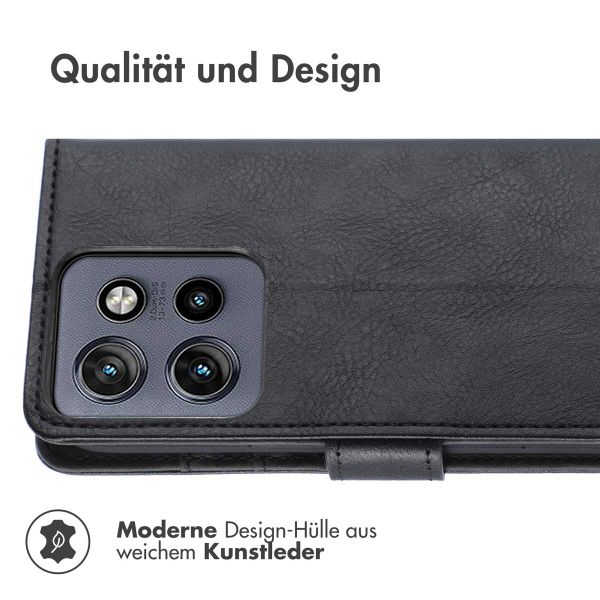 imoshion Luxuriöse Klapphülle Motorola Thinkphone 25 / Motorola Edge 50 Neo / Edge 60 Neo - Schwarz