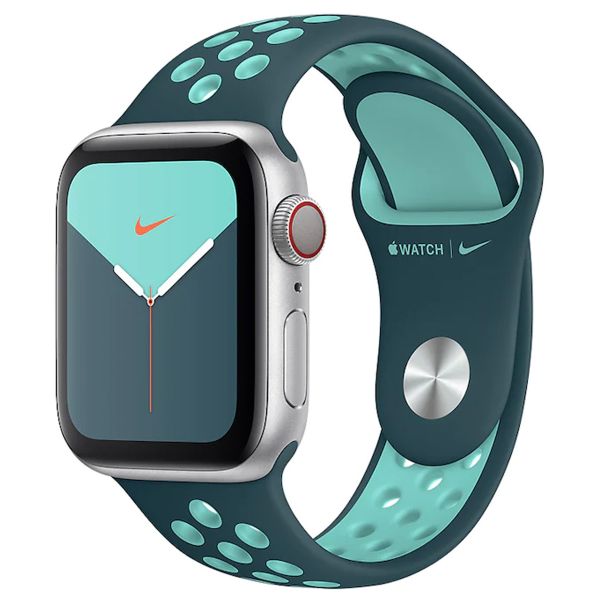 Apple Nike Sport Band Apple Watch Series 1-9 / SE - 38/40/41 mm / Series 10 - 42 mm - Midnight Turquoise / Aurora Green