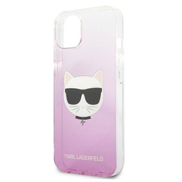 Karl Lagerfeld Hardcase Backcover Choupette für das iPhone 13 - Rosa