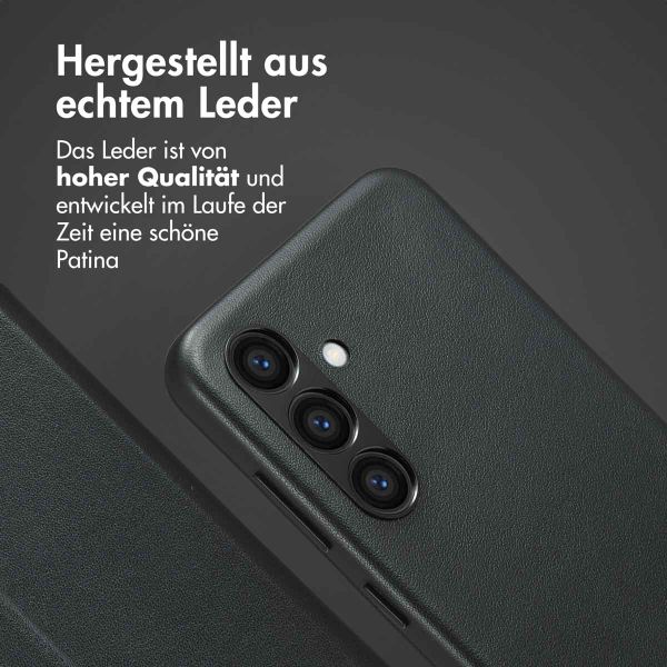 Accezz 2-in-1 Klapphülle aus Leder mit MagSafe Samsung Galaxy S24 - Onyx Black