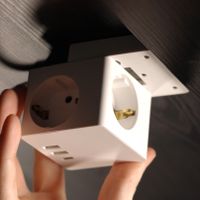 Accezz PowerCube Strip | 6-in-1 - 1x USB-C + 2x USB-A + 3x Steckdose - 4000 Watt - Schwarz