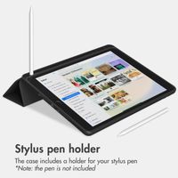 Accezz Smarte Klapphülle aus Silikon Apple iPad 6 (2018) 9.7 Zoll / iPad 5 (2017) 9.7 Zoll - Schwarz