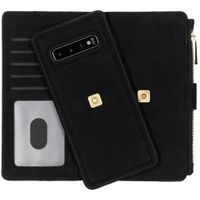Luxuriöse Portemonnaie-Klapphülle Schwarz Samsung Galaxy S10 Plus
