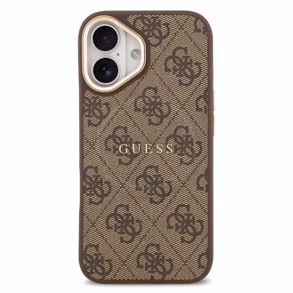 Guess Classic 4G Logo Backcover MagSafe Apple iPhone 17 - Braun