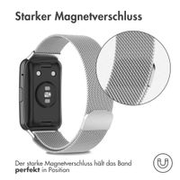 imoshion Mailändische Magnetarmband für das Huawei Watch Fit - Silber