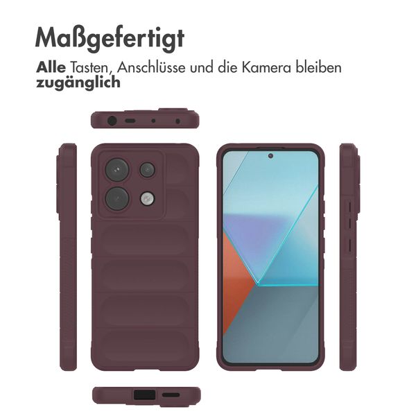 imoshion EasyGrip Back Cover für das Xiaomi Poco X6 Pro - Aubergine