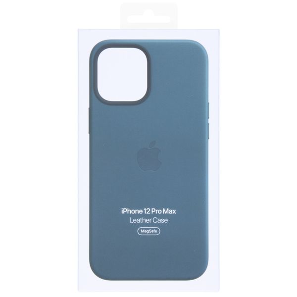 Apple Leder-Case MagSafe für das Apple iPhone 12 Pro Max - Baltic Blue