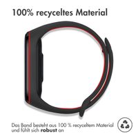 imoshion Silikonband Sport für das Xiaomi Mi Band 3 / 4 - Schwarz / Rot