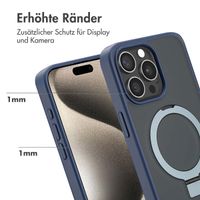 Accezz Ring Stand Backcover mit MagSafe Apple iPhone 15 Pro Max - Blau