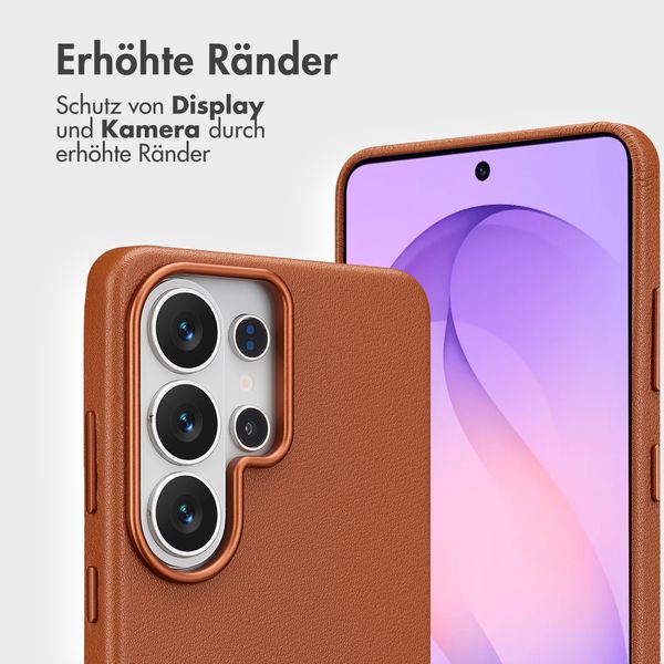 Accezz 2-in-1 Klapphülle aus Leder mit MagSafe Samsung Galaxy S26 Ultra - Sienna Brown