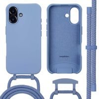 imoshion Color Backcover mit abtrennbarem Band MagSafe für das Apple iPhone 16 - Ash Blue