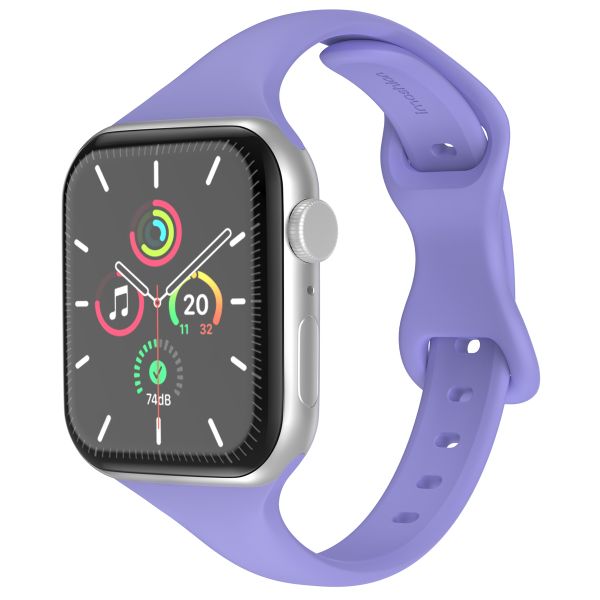 imoshion Slim Silikonarmband für die Apple Watch Series 1-9 / SE (38/40/41 mm) | Series 10 (42 mm) - Lila