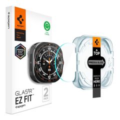 Spigen EZ FIT Glas.tR Displayschutzfolie mit Applikator für Samsung Galaxy Watch Ultra 2 - 47 mm - Transparent