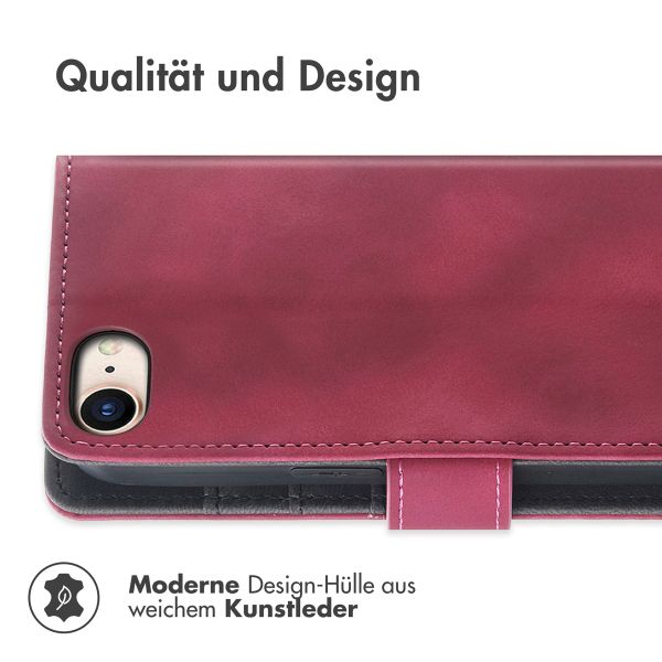 imoshion Klapphülle mit Kordel Apple iPhone SE (2022 / 2020) / 8 / 7 - Rot
