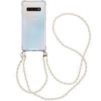 imoshion Handykette mit Perlen + Handgelenkschlaufe Samsung Galaxy S10 - Transparent