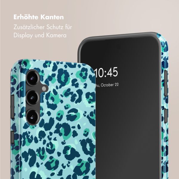 Selencia Vivid Back Cover Samsung Galaxy S23 FE - Wild Spots Light Blue