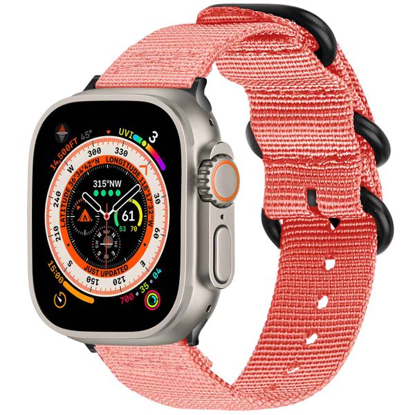 imoshion Nylonarmband für das Apple Watch Series 1-10 / SE / Ultra (2) - 42/44/45/46/49 mm - Rosa