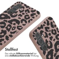 imoshion SilikonHülle design mit Band Samsung Galaxy A35 - Animal Pink