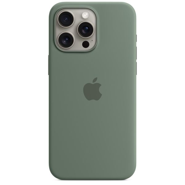 Apple Silikon-Case MagSafe für das iPhone 15 Pro Max - Cypress