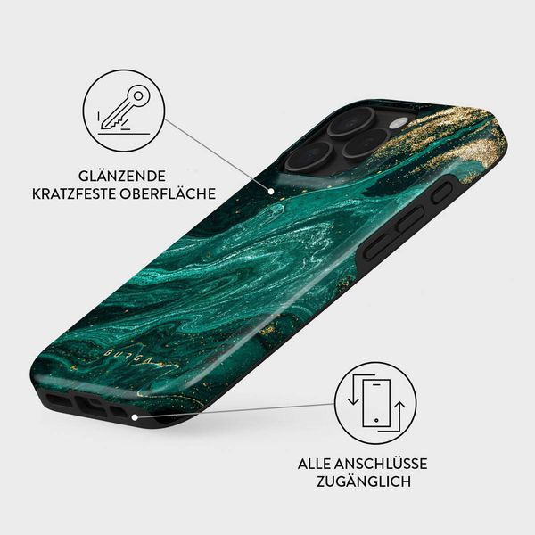 Burga Tough Back Cover für das iPhone 16 Pro Max - Emerald Pool