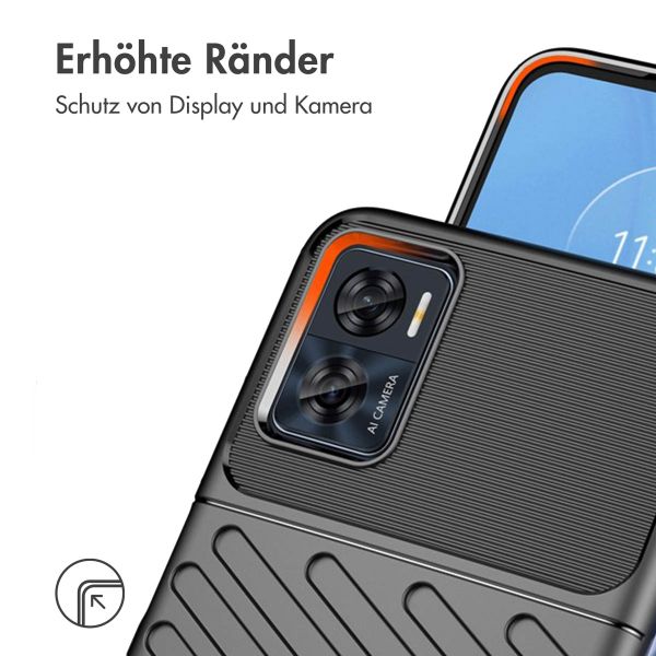 imoshion Thunder Backcover für das Motorola Moto E22 - Schwarz