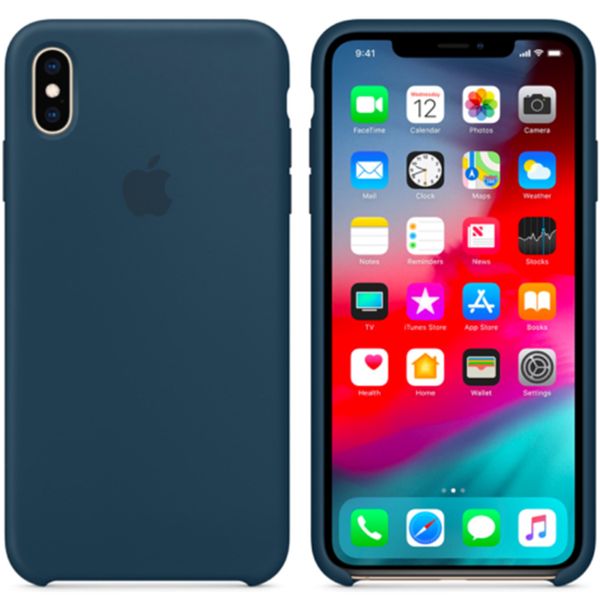 Apple Silikon-Case Pacific Green für das iPhone Xs / X