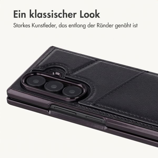 imoshion Kunstleder MagSafe Backcover mit Kartenfach Samsung Galaxy Z Fold 8 Ultra - Schwarz
