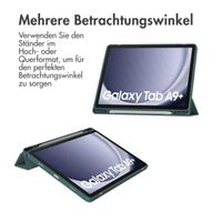 imoshion Trifold Hardcase Klapphülle Samsung Galaxy Tab A9 Plus - Grün