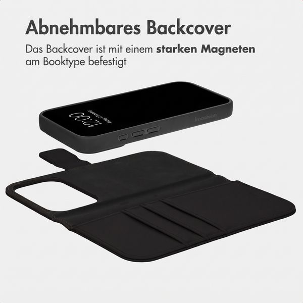 imoshion Herausnehmbare 2-in-1 Luxus-Bookcase Apple iPhone 18 Pro / 17 Pro - Schwarz