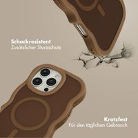Selencia Wavy Backcover mit MagSafe Apple iPhone 16 Pro Max - Mocha Brown